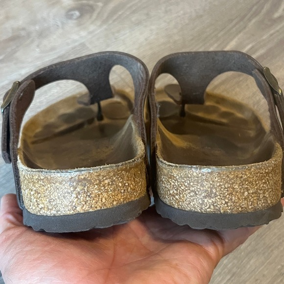 Birkenstock Gizeh Thong Sandals‎ Copper Brown Biko-Flor Womens 9 EU 40